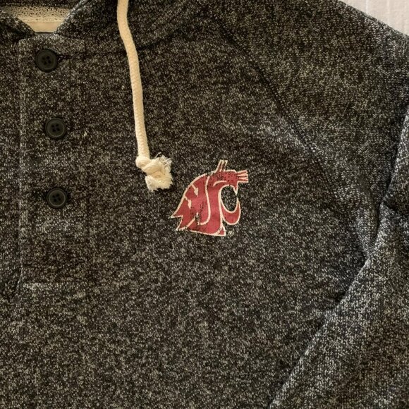 Washington State Cougars NCAA Gray Colosseum Pullover Hoodie Mens Large New - Picture 2 of 6